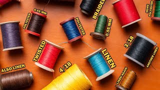 What thread should I use? // Leather Craft 101 // EP03 Threads for handstitching leather