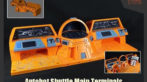 3D Printed Autobot Shuttle Crew Seats and Main Terminals