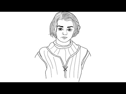 How to draw Arya Stark face || Easily step by step