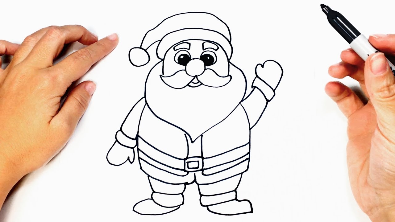 How to draw Santa Claus | Santa Claus Easy Draw Tutorial - YouTube