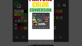 Pantone color conversion in Illustrator #illustratortips #illustratortutorial