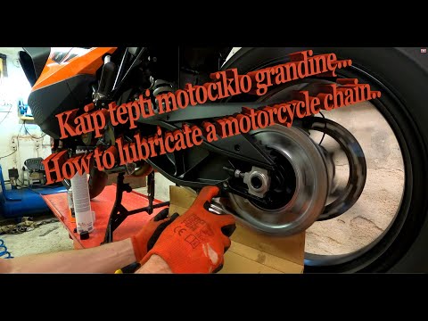 Video: Kada sutepti motociklo grandinę?