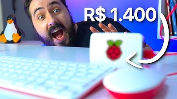 Montando um PC COMPLETO por MENOS de R$ 1.500 💸 - Raspberry Pi 4 com Teclado e Mouse