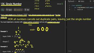 Leetcode 136. Single Number 💡 XOR All, Pairs Will Fall! ⚡