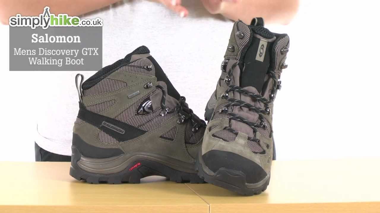 Salomon Mens GTX Walking Boot - www.simplyhike.co.uk - YouTube