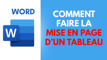 Comment faire la MISE EN PAGE d