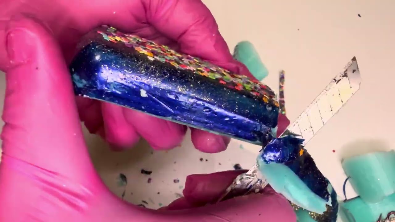 Oddly satisfying varnished soap asmr@annysoapstudio 