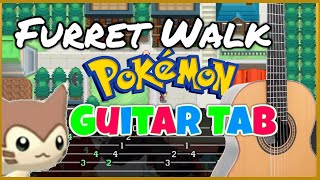 【Pokémon】FURRET WALK / Accumula Town ~ Pokémon Black/White~ Fingerstyle Guitar w/ Tab