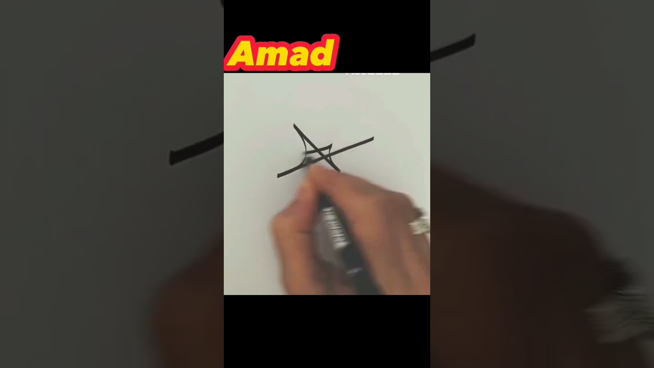 Ahmad Name signature|| احمد نام دستخط | 