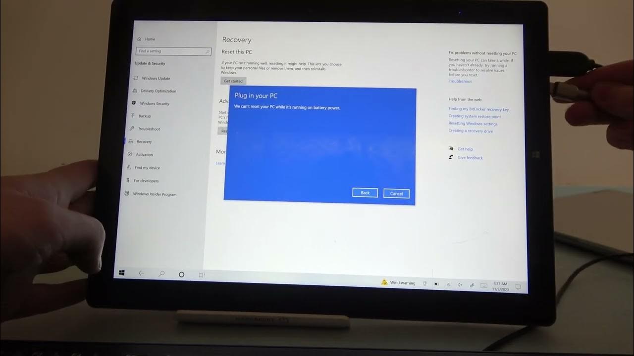 How to Factory Reset CHUWI UBook X? YouTube