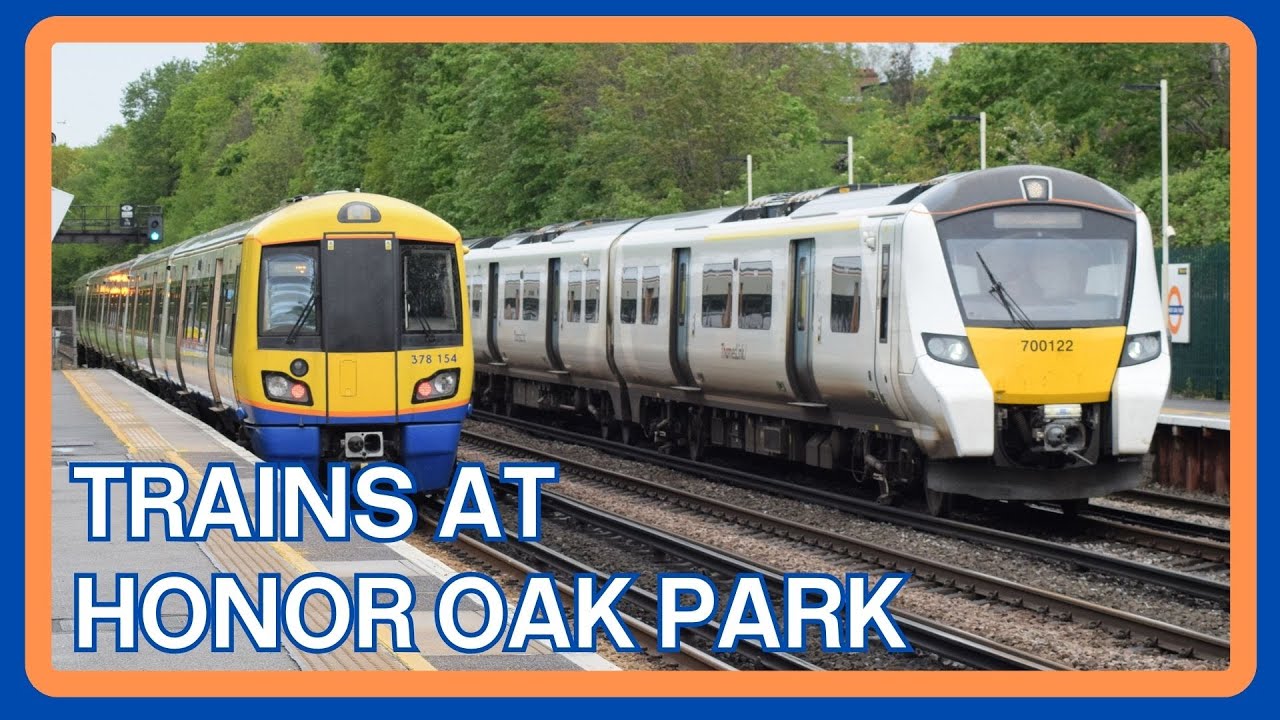 TRAINS at HONOR OAK PARK railway station