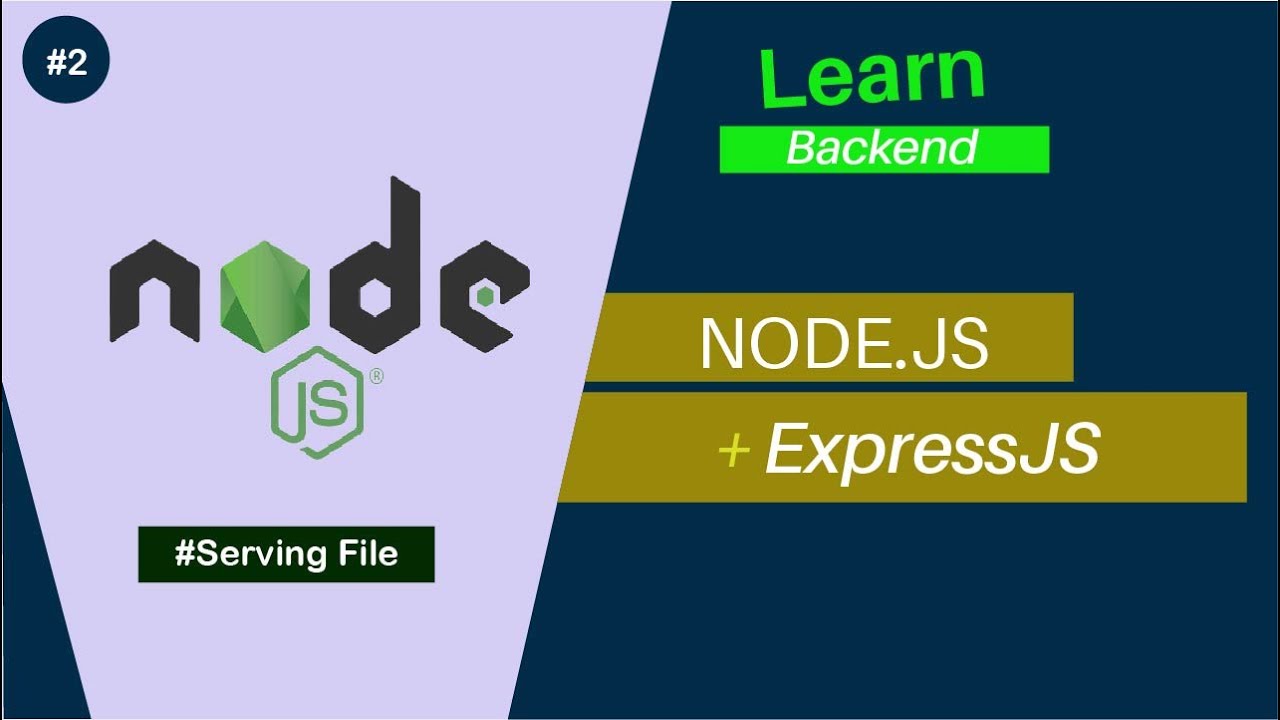 NodeJS with Express (Learn Backend) #2 - Serving File (HTML) - YouTube