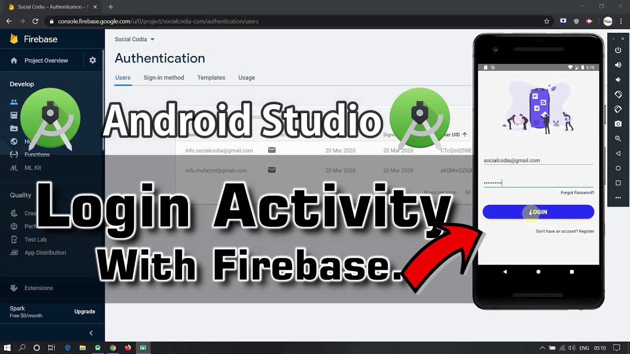 How To Create Login Activity In Android Application With Firebase ...