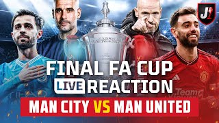 🔴MANCHESTER CITY VS MANCHESTER UNITED - FINAL FA CUP - LIVE REACTION screenshot 5