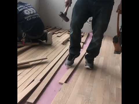Install hardwood floor