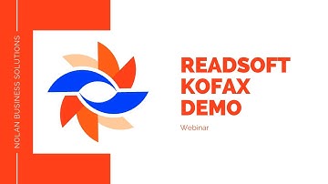 Webinar - Readsoft demo from Kofax