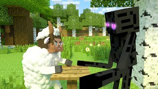 Duel between Enderman and Steve - Minecraft Animation