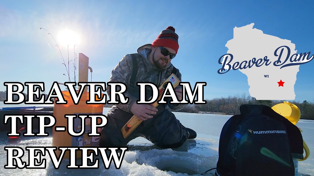 Beaver Dam Tip-Up - Best Tip Up for Serious Ice Fishing Anglers🎣❄️  #hardwater #pikefishing #walleye 