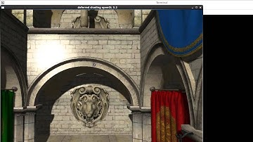 Sponza Model with deferred shading and depth map shadows