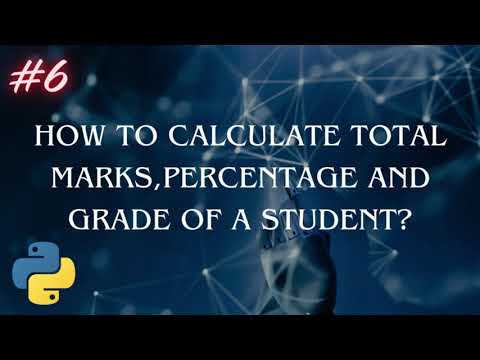 Python program to calculate total marks ,percentage and grade of a student. #python #replit #tech