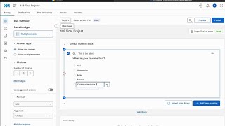 Qualtrics: How To Edit MC Questions
