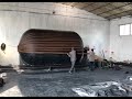 Preparations before vulcanization and fumigation of inflatable rubber fenders