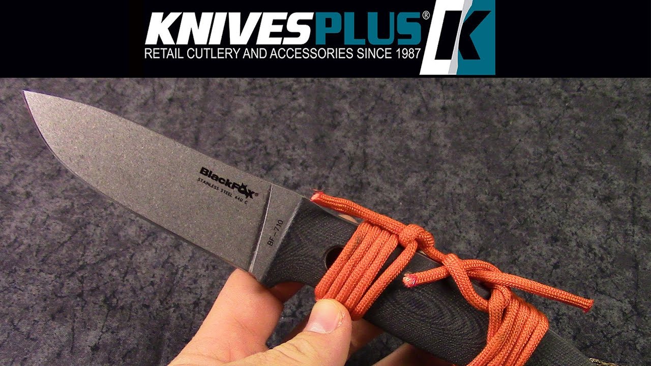 Fox Knives Vesuvius Blackfox BF-710 Bushcraft Knife 