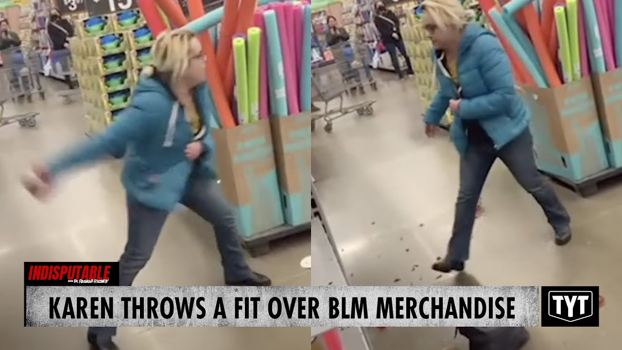 Karen Throws A Fit Over BLM Merchandise YouTube