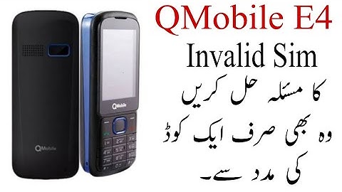QMobile E4 New Invalid Sim Problem Solve Solution Code | Tayyab Mobile KPK