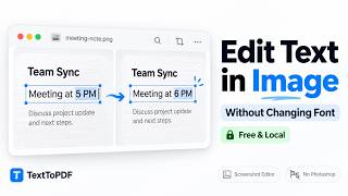 How to Edit Text in Image or Screenshot Without Changing Font | Free Image Text Editor and Local screenshot 5
