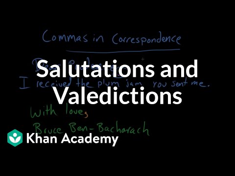 Video: Cum se folosește valediction în propoziție?