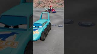 Weird Cars Crossing Five Bollards Beamng.drive