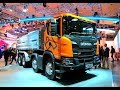 SCANIA XT G450 B8X4HZ MEILLER KIPPER HEAVY TIPPER TRUCK WALKAROUND AND INTERIOR