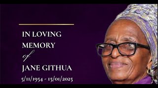 IN LOVING MEMORY OF JANE NJERI GITHUA