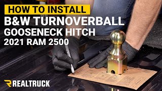 How to Install B&W Turnoverball Gooseneck Hitch on a 2022 Ram 2500 Power Wagon