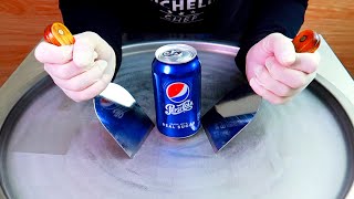 ice cream rolls street food ASMR - ايسكريم رول على الصاج