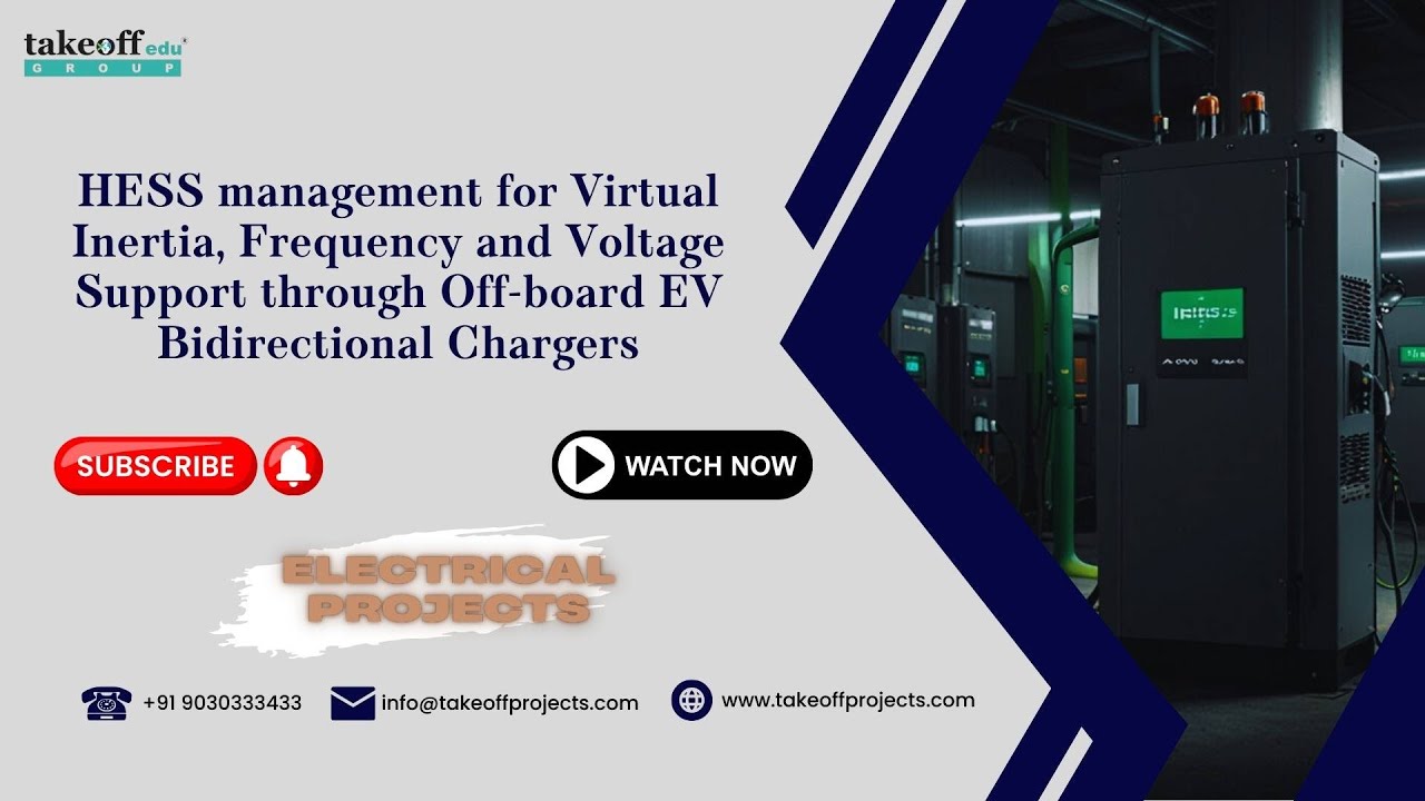 HESS management for Virtual Inertia, Frequency and Voltage Support through Off-board EV