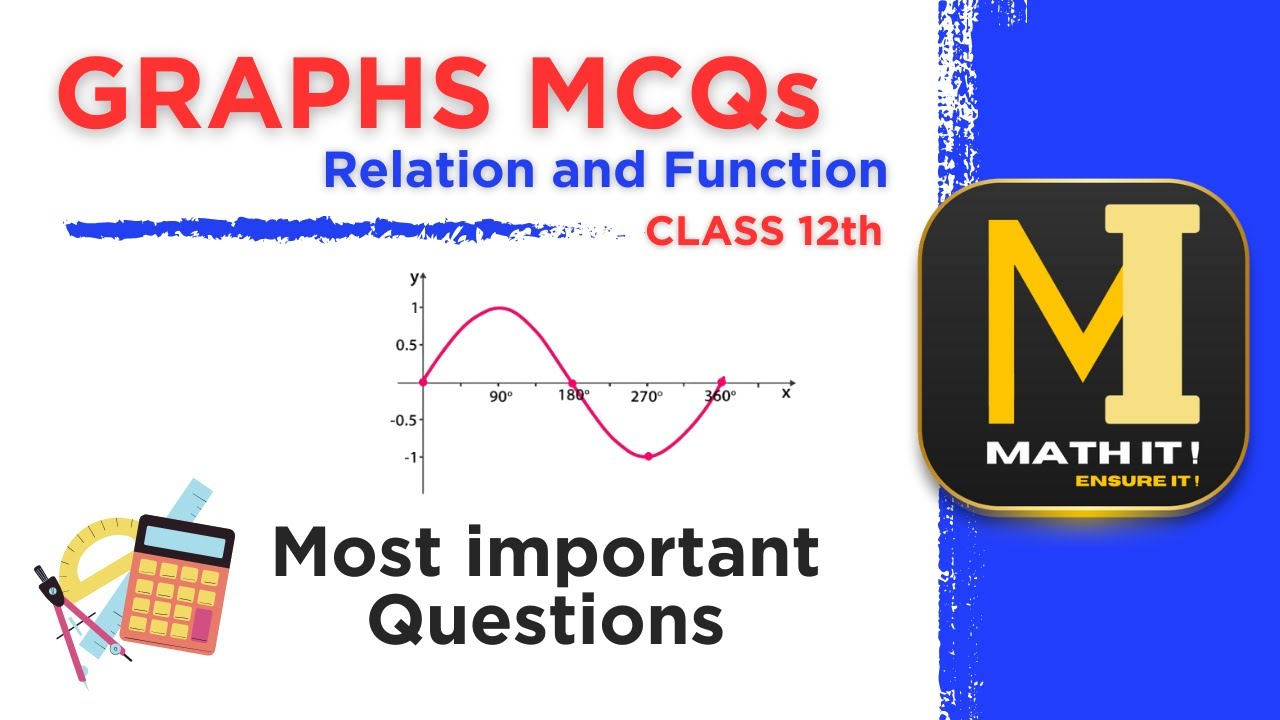 MCQs of Graph Based Questions | CLASS 12 Graphs | MATHIT| 