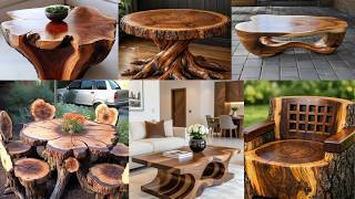 Beautiful Organic Tree Trunk Coffee Table Ideas You’ll Love.