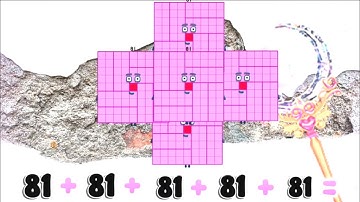 NUMBER BLOCKS FIVE SAME SQUARE NUMBERS ADDITION  | NUMBER BLOCKS ADDITION Kids Tube 