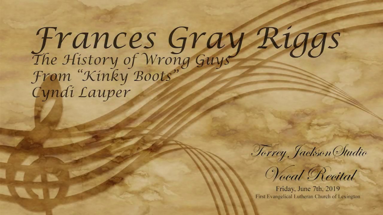 The History of Wrong Guys, Frances Gray Riggs - YouTube
