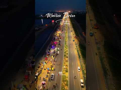 Marine Drive Patna | Drone View 😍 #marinedrive #shorts #bihar #bihari #patna