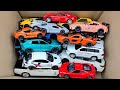 Box Full Of Model Cars, Peugeot, Jaguar, Rolls Royce, Pagani, Hyundai, Cadillac One, Opel, DHL