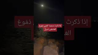 إذَا ذَكرتَ محمدا ً فَتَرَى دُمُوعَ العَارِفِيْنَ تسيلُ