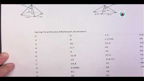 Geometry Spring Final Review