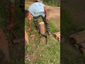 The Safest and Most Satisfying Way to Split Firewood! 🪵 #shorts