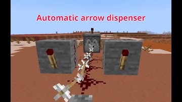 How to make an Automatic Arrow Dispenser (MINECRAFT)