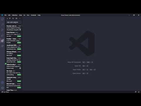 VsCode - [Extensão Reactjs code snippets], Comandos para códigos prontos (#191)