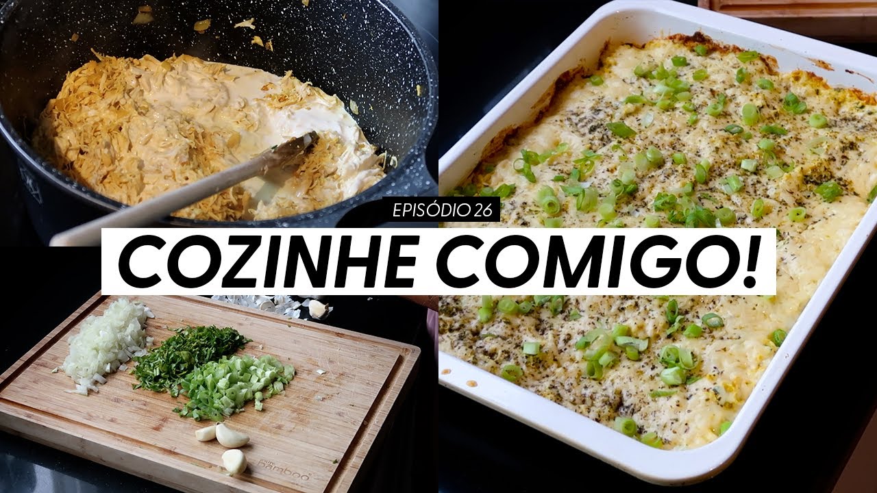 COZINHE COMIGO: Batata gratinada com frango cremoso e queijo - EP. 26