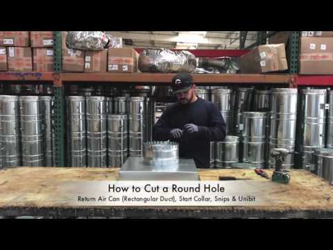 How-To Cut a Round Hole in Ductwork - The Duct Shop